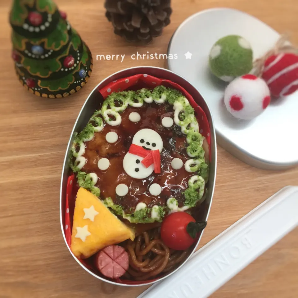 Snapdishの料理写真:お好み焼き☆クリスマス弁当☆|yokkoiroさん