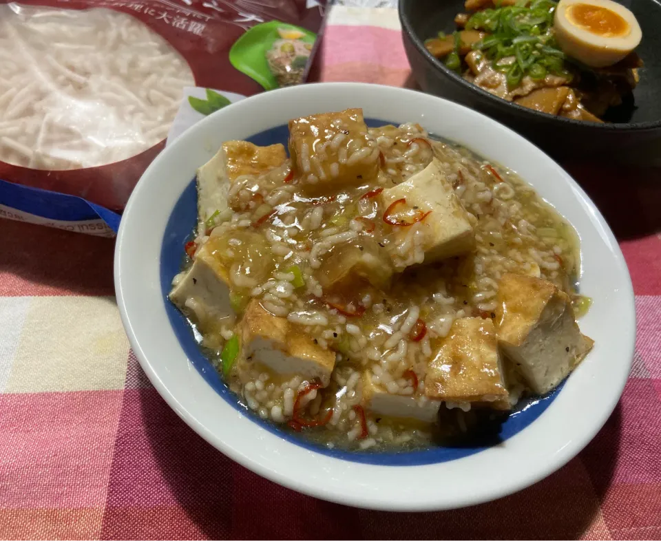 Snapdishの料理写真:和風厚揚げの麻婆風|ハルのただ飯さん