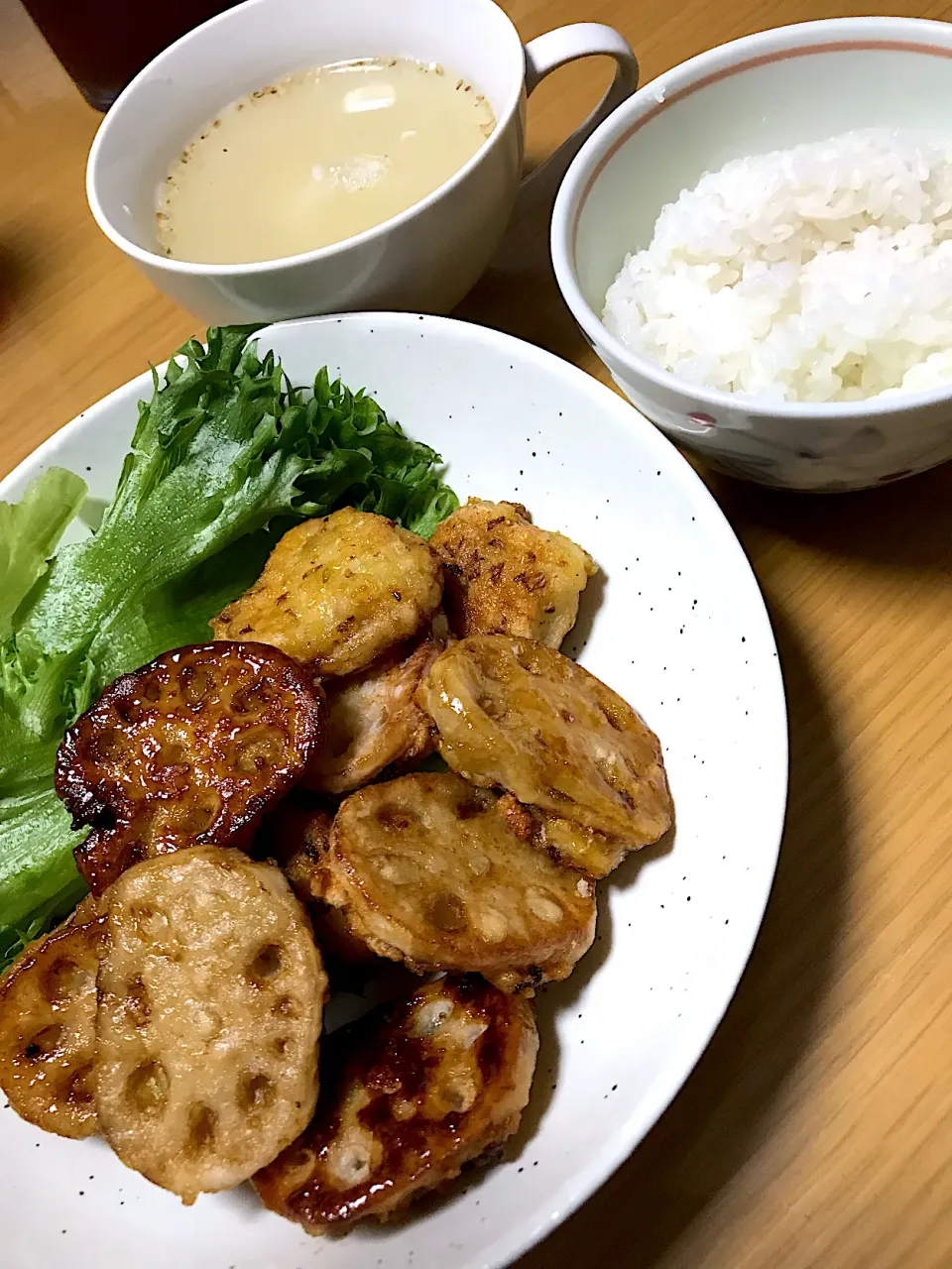 お魚ミンチでレンコンのはさみ揚げ|sinさん