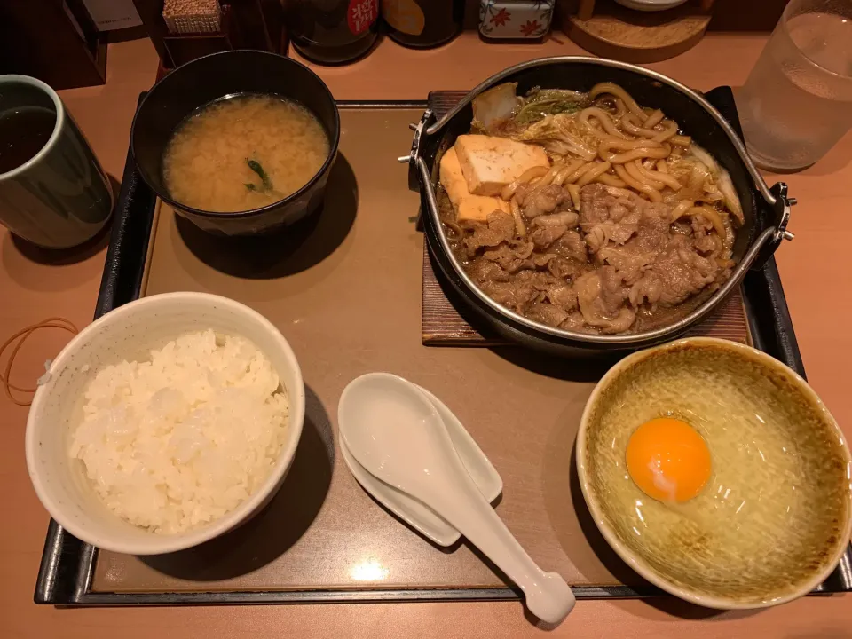 Snapdishの料理写真:すき焼き定食|山田 浩司さん