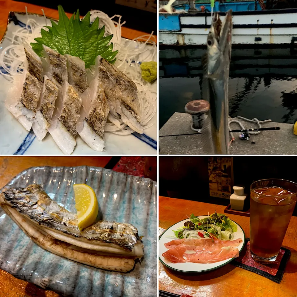 釣った太刀魚を居酒屋で料理してもらった(^^)|wildcat山猫さん