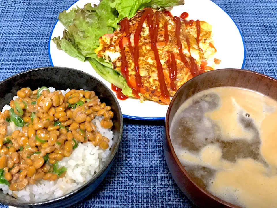 Snapdishの料理写真:にんじんとツナのオムレツ定食|Tak@さん