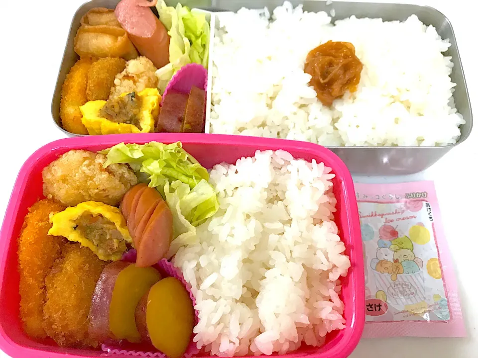 Snapdishの料理写真:#旦那様高2娘のお弁当|やすあけさん