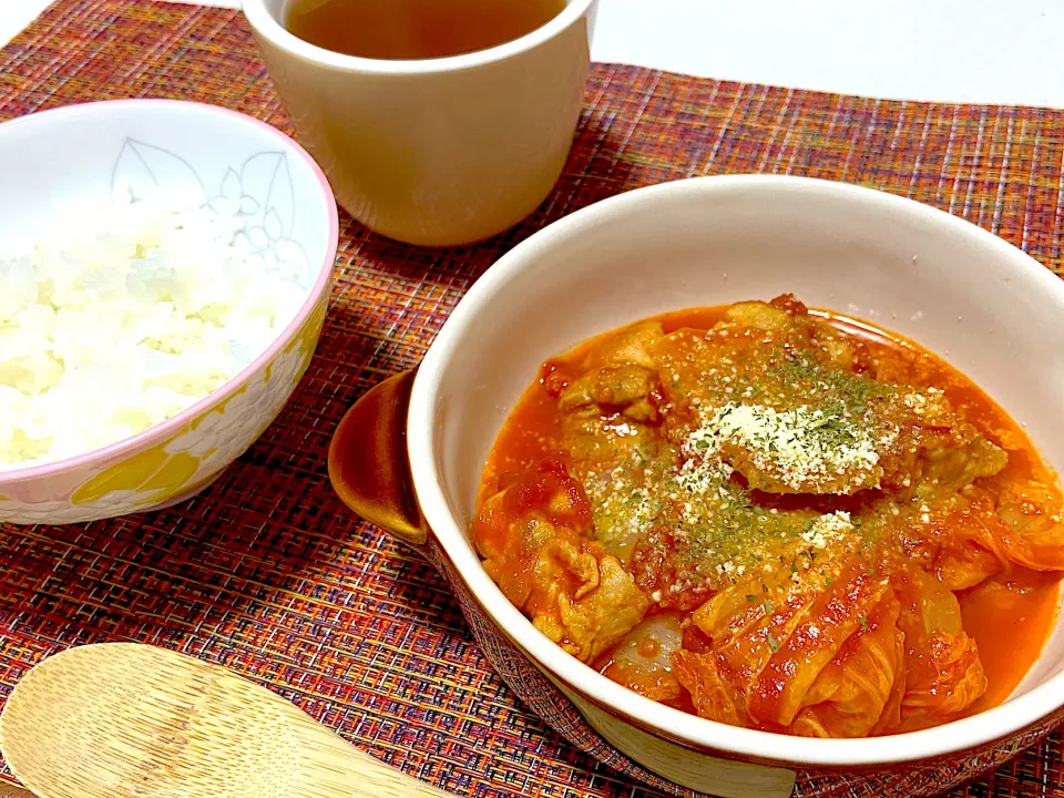 鶏肉と白菜のトマト煮込み|ゆうさん