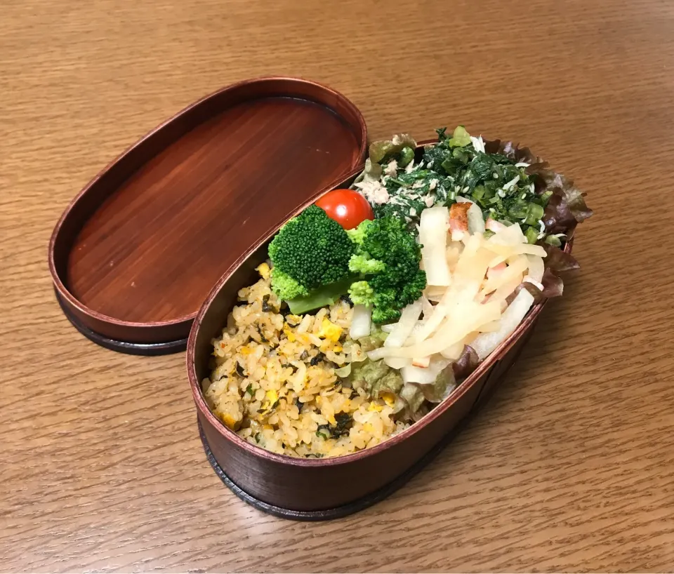 明太高菜チャーハン弁当☆|やまさんさん