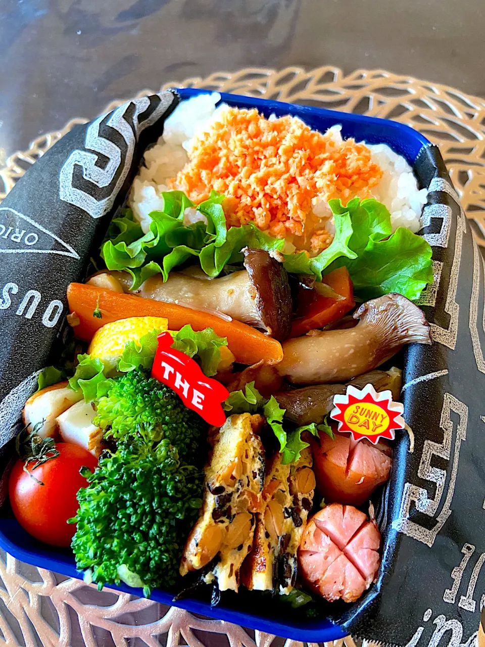 Snapdishの料理写真:春雨のオイスターソース炒め弁当|yakkoさん