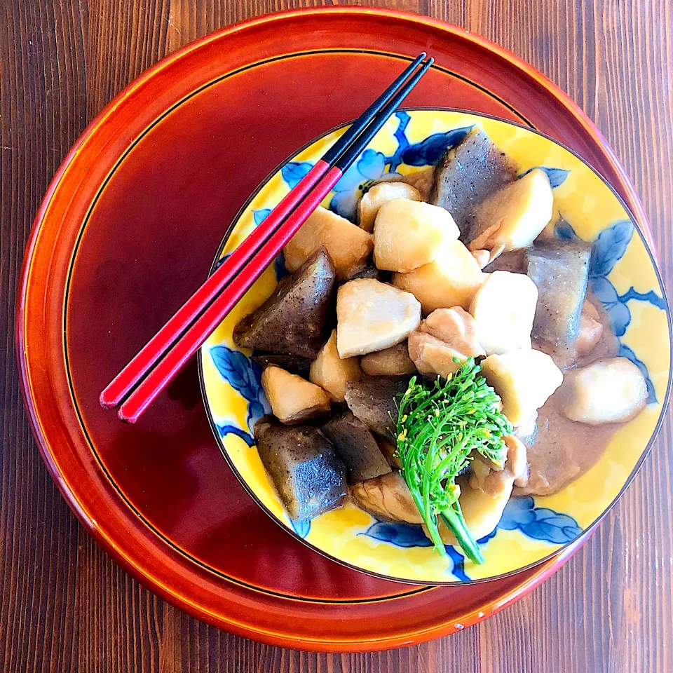 鶏と里芋のみそ煮。|いのちゃんさん