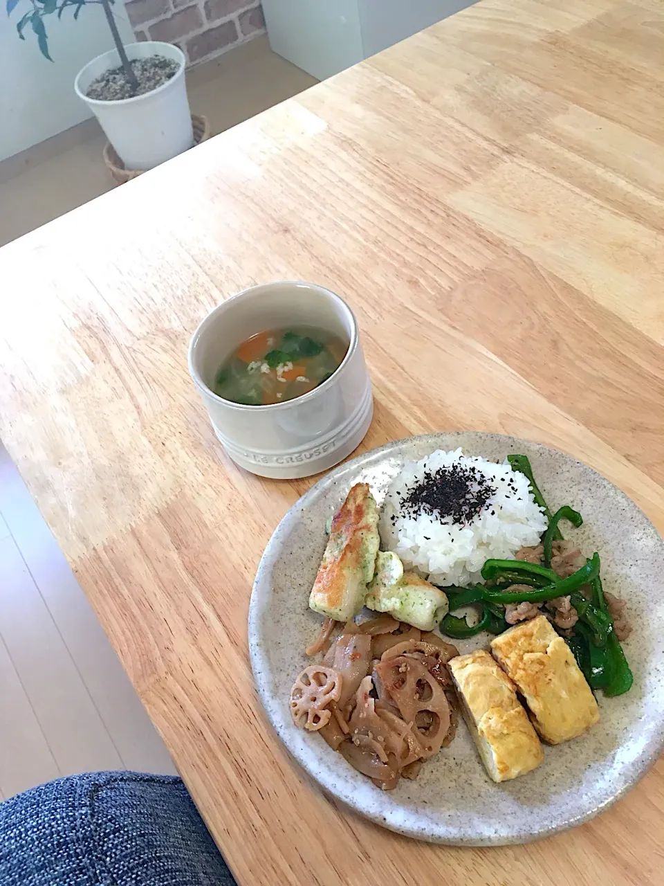 Snapdishの料理写真:旦那さんのお弁当オカズで、ランチプレート(´◡`๑)|さくたえさん