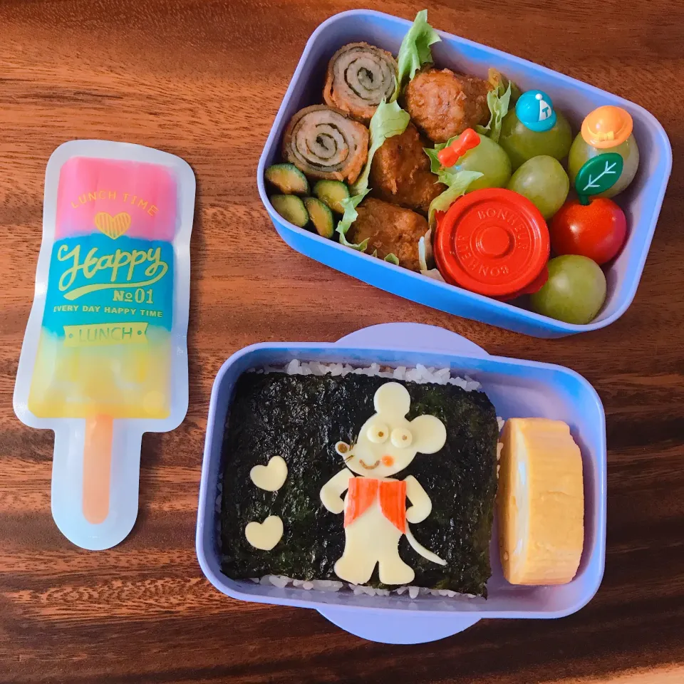 Snapdishの料理写真:ねずみくんのチョッキ弁当|hinaponさん