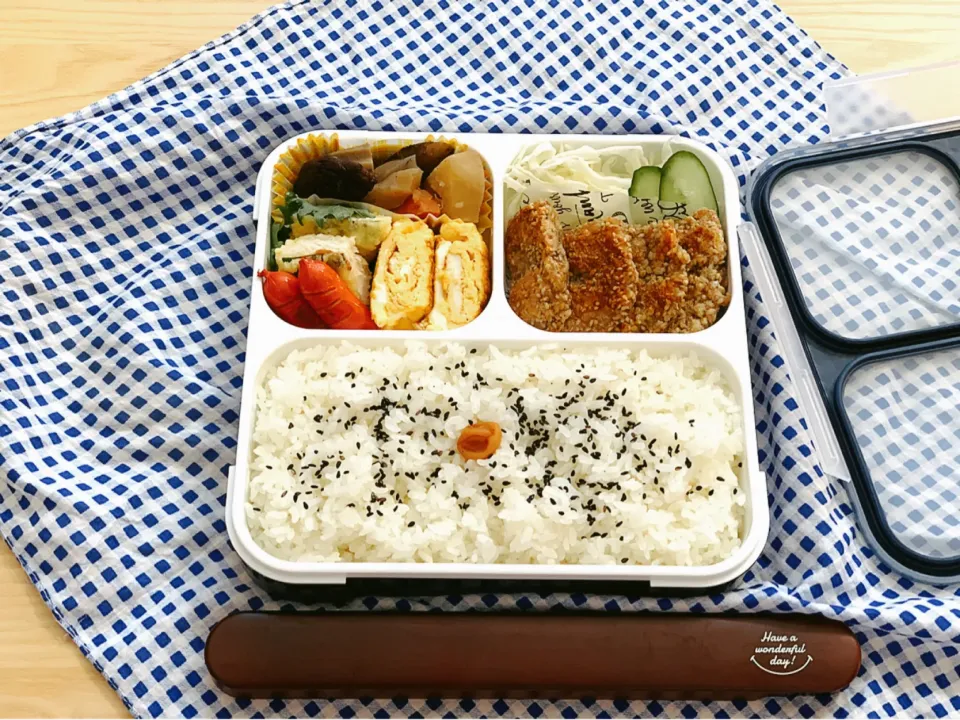 鯖のゴマ竜田弁当♪|たまごさん