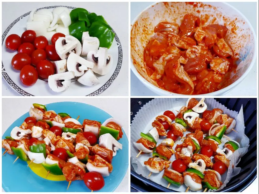 spicy chicken skewers|steven z.y.さん