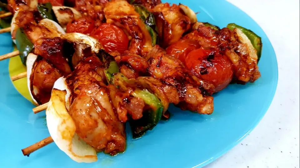 spicy chicken skewers|steven z.y.さん