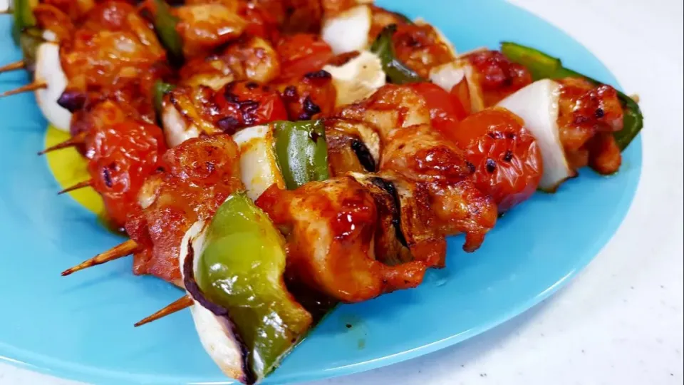 spicy chicken skewers|steven z.y.さん