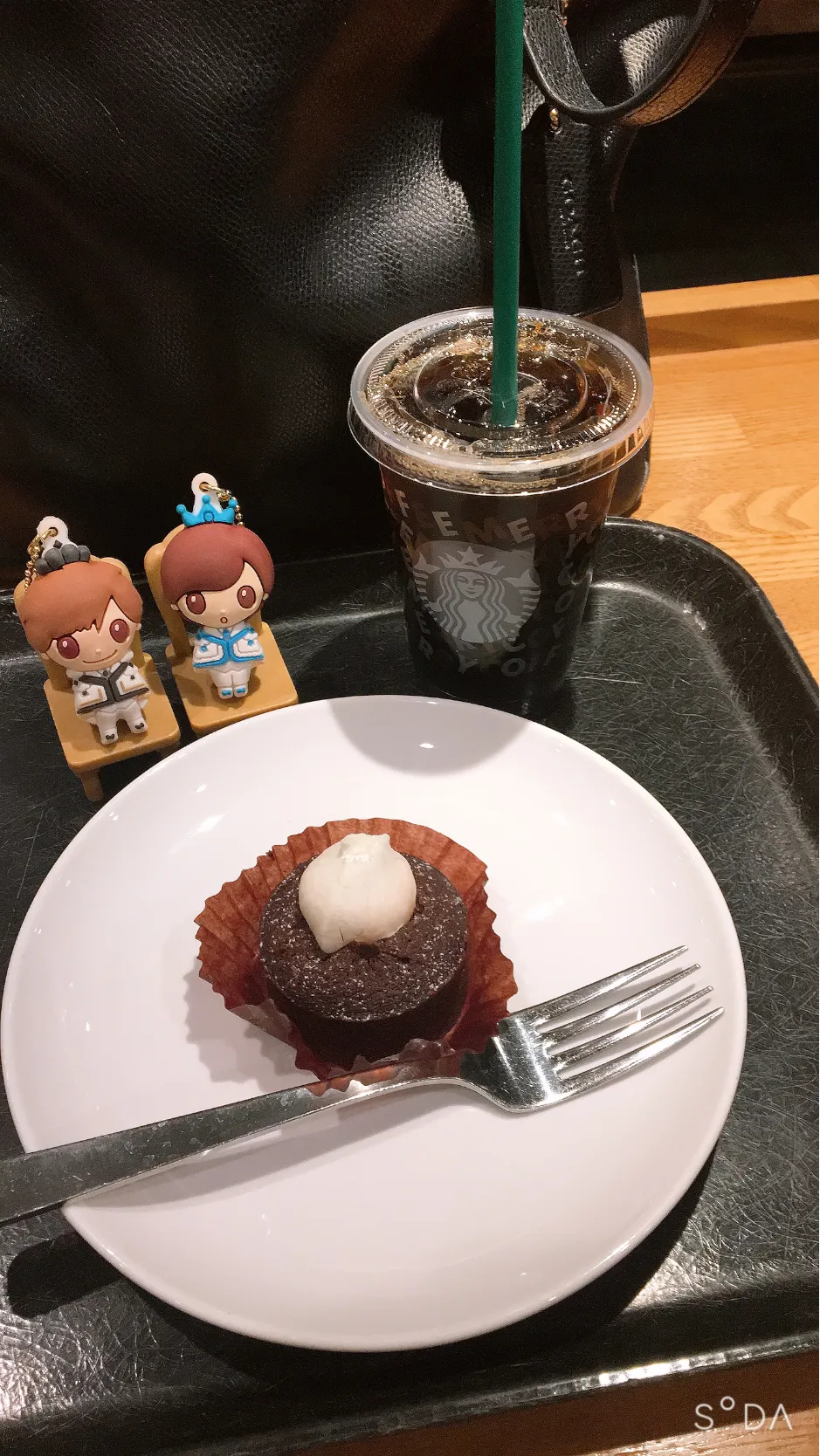 チョコケーキとアイスコーヒー🖤💙|なぎさん