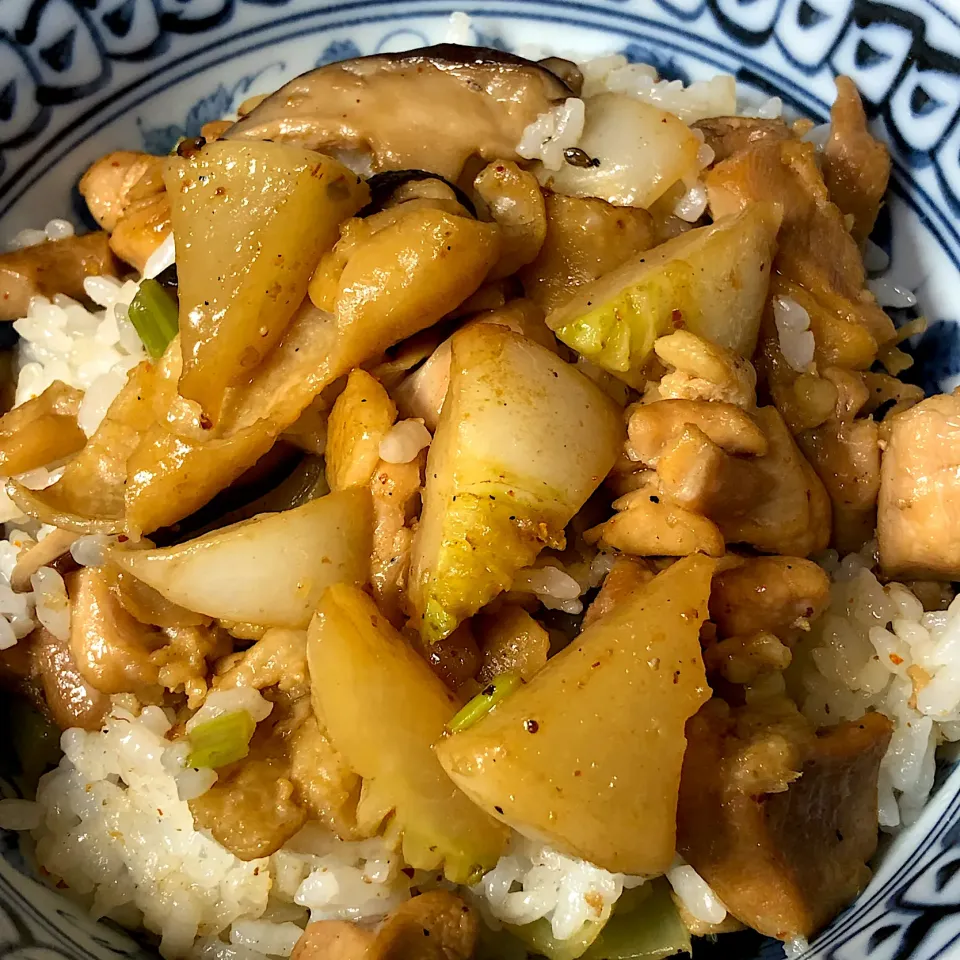 サミカさんの料理 柚子胡椒香る鶏と蕪の混ぜご飯|Makokoさん