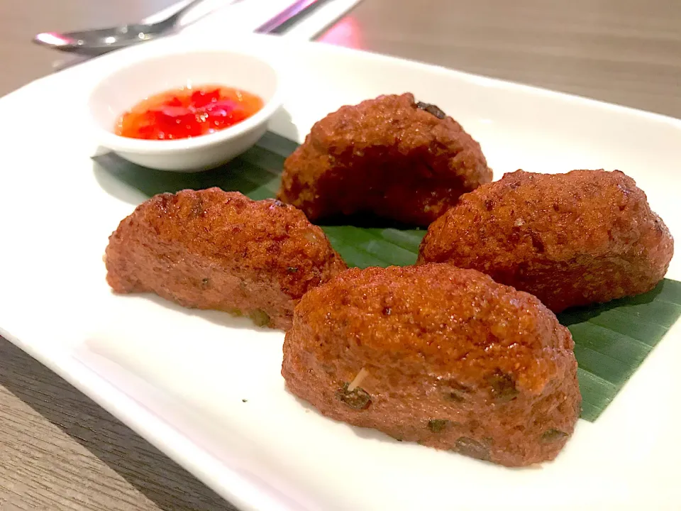 Thai fish cake with sweet plum sauce|Sky Blueさん