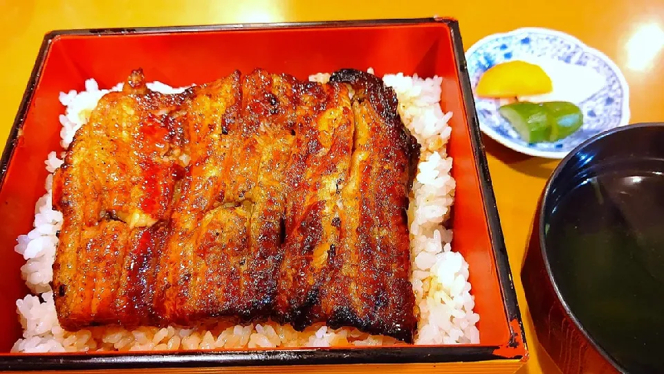 外食🏢🍴　鰻重、関西焼き|Gauche Suzukiさん