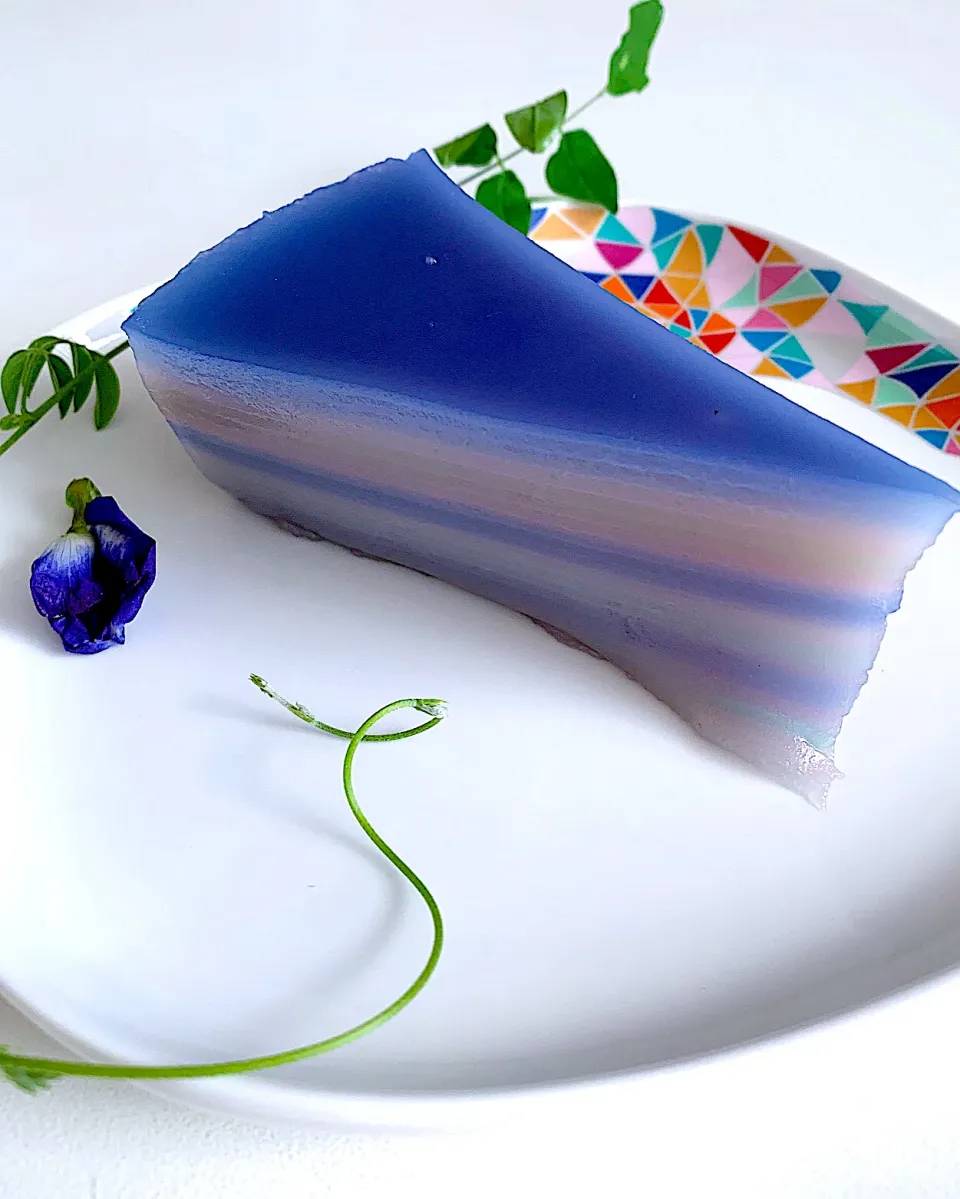 Snapdishの料理写真:Kueh lapis, steam layer cake|12Dragonさん