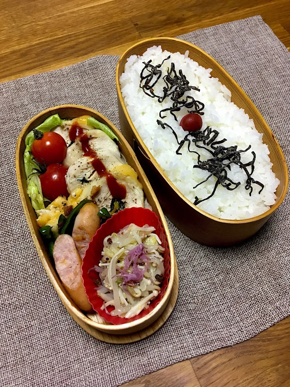 夜鳴き弁当+翌朝ごはん
 #詰めるだけ #お弁当記録|morimi32さん