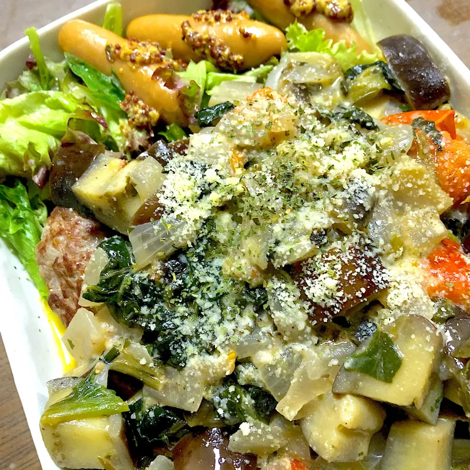 ハンバーグラタトゥイユ煮込み風|のろさん