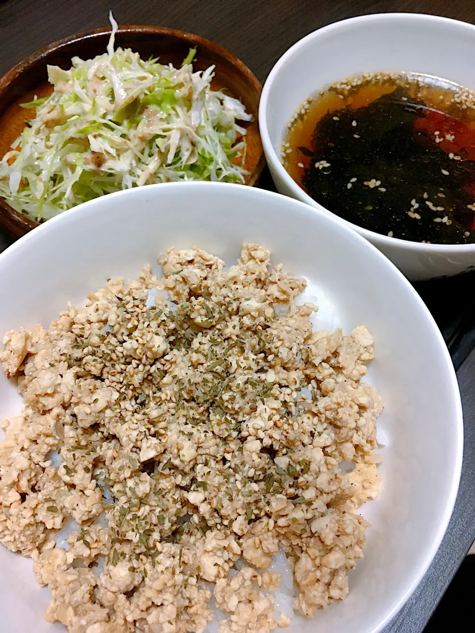 豆腐と肉のそぼろ丼|しぃさん