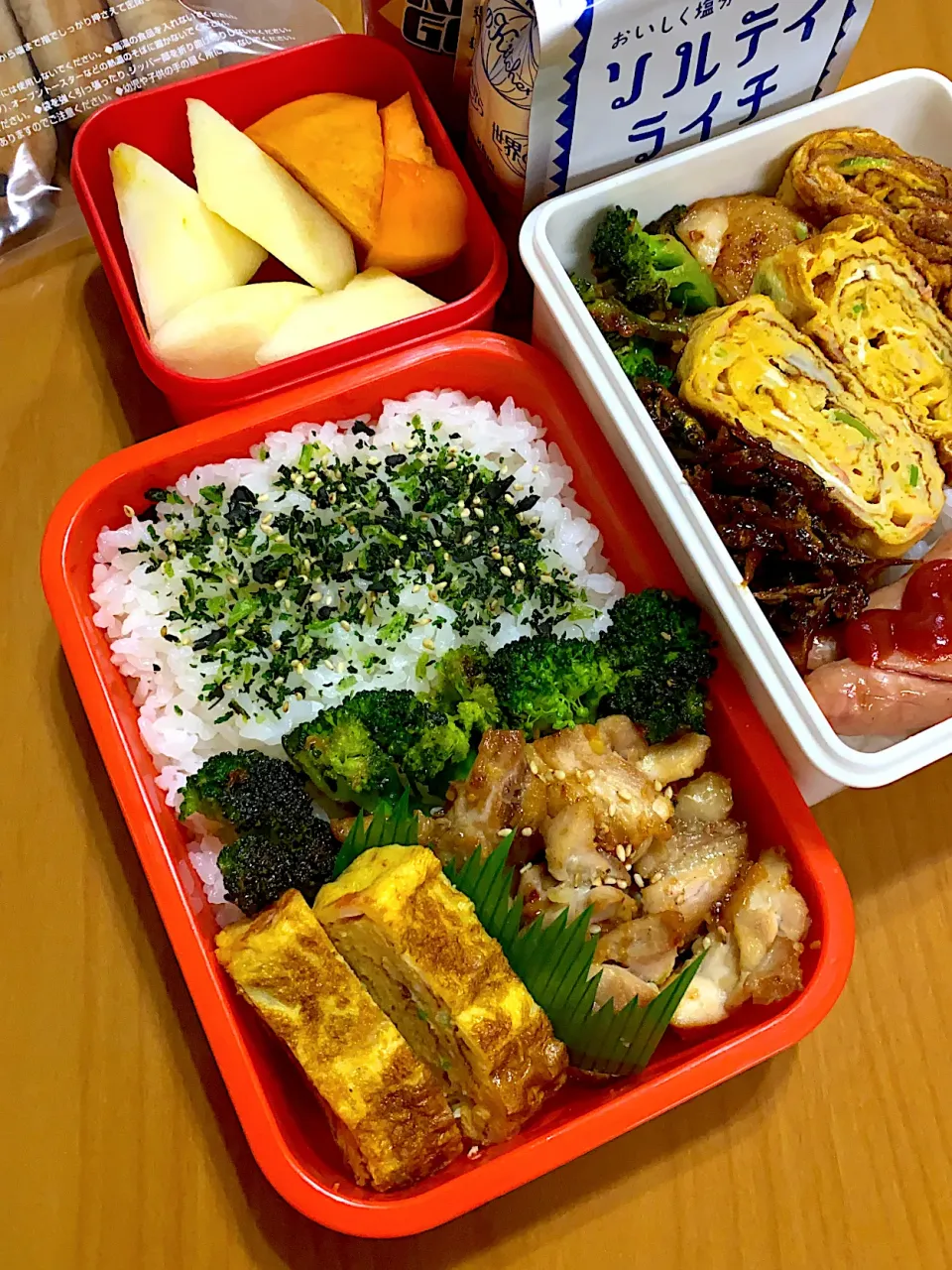 Snapdishの料理写真:鶏肉の味噌マヨ味弁当|まっきんさん