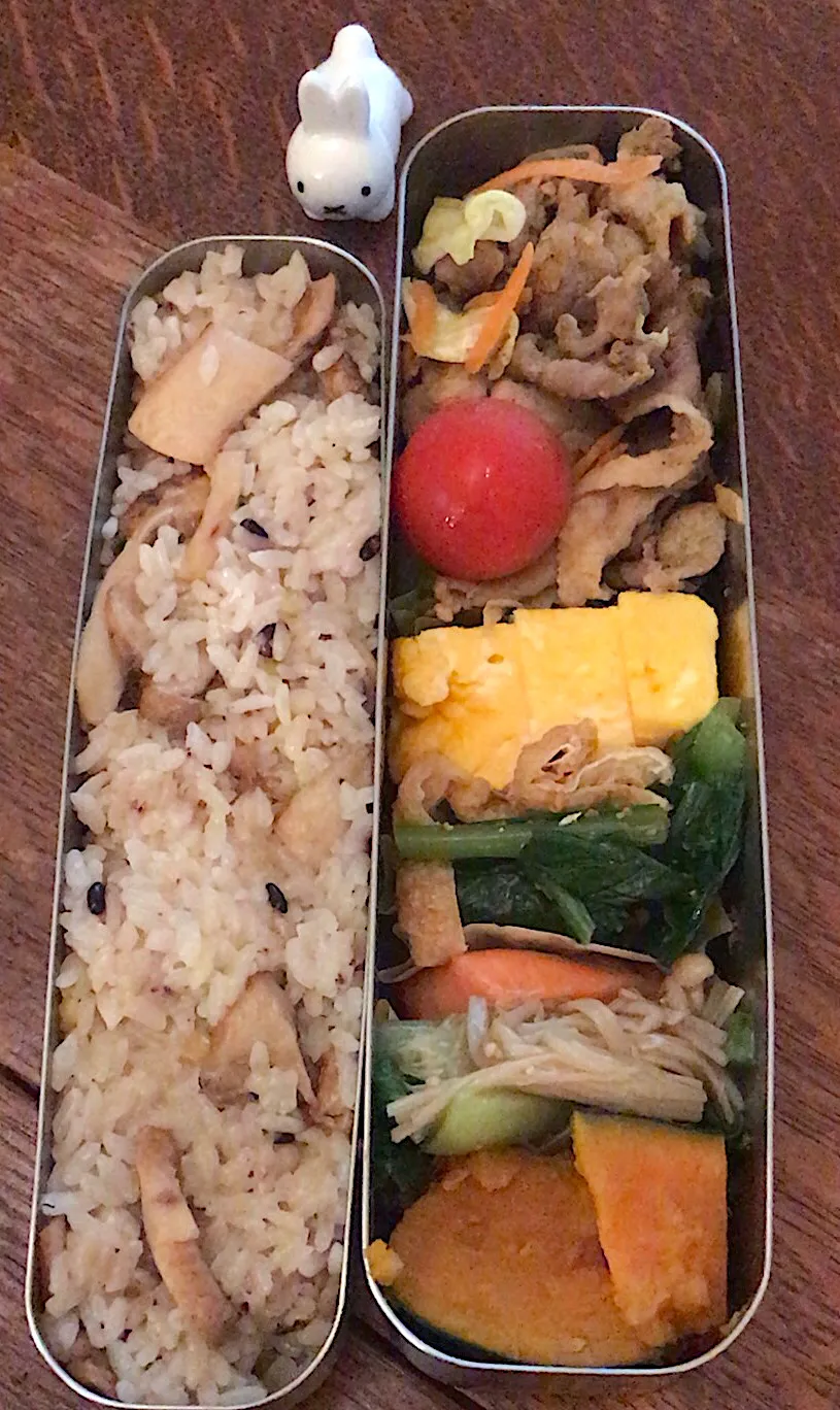 ランチ #サーモス  #お弁当  #お弁当記録 #豚肉カレー炒め|小松菜さん