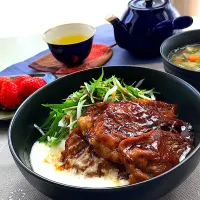 🐖オリーブ豚丼でおうちランチ🥢