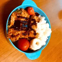 Snapdishの料理写真:トンカツ弁当！|みくさん