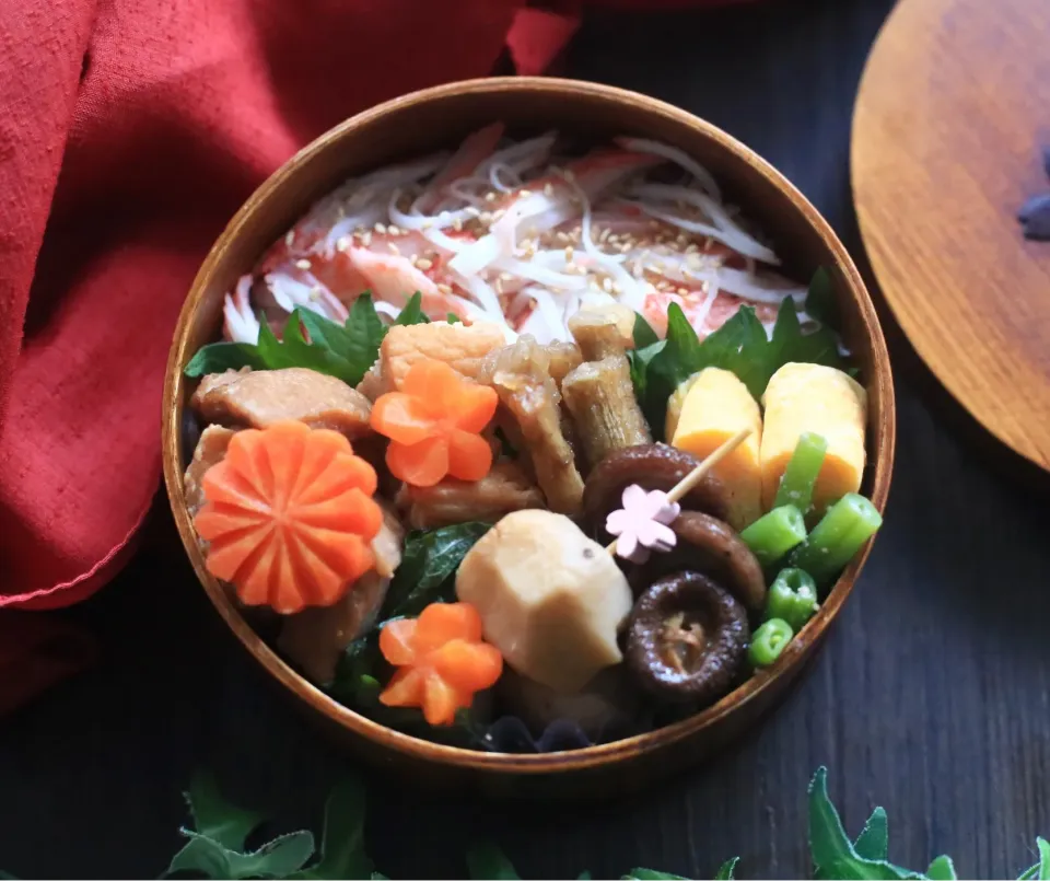 カニカマ寿司と豚の角煮弁当|ゆいか＊さくママさん