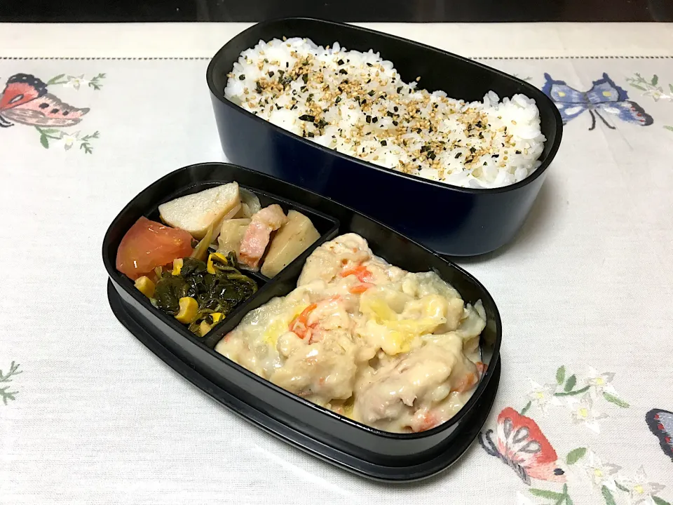 鶏肉と白菜の豆乳煮のお弁当|みよさん