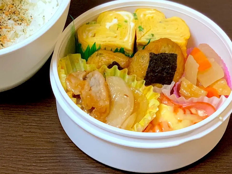 🌸 豚肉と玉ねぎの味噌だれ炒め弁当 🌸|たんちゃんさん