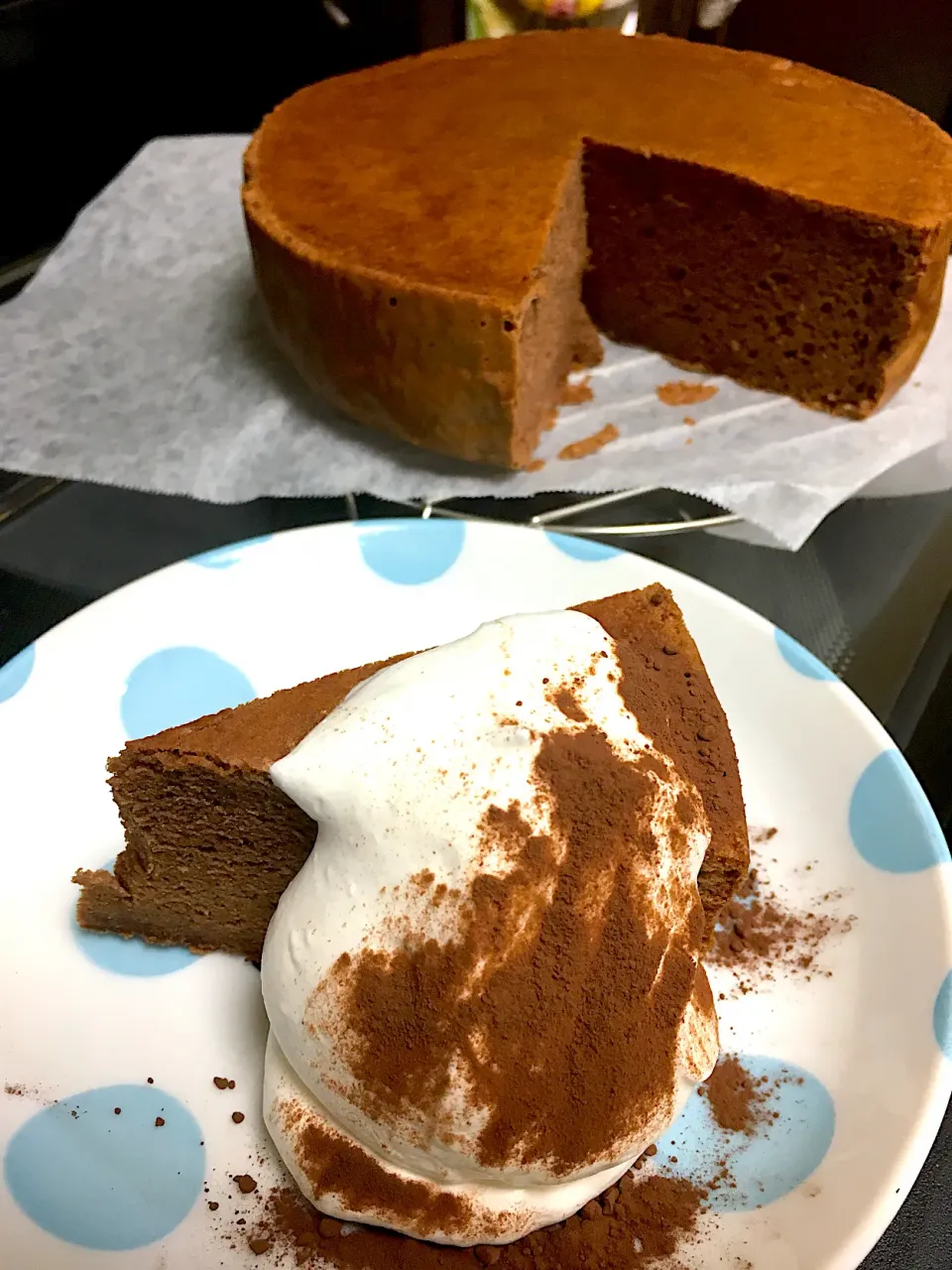 あまり材料で チョコケーキを作りました^_^|katsumiさん