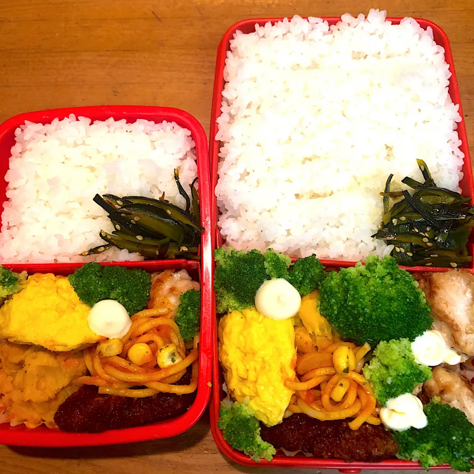 Snapdishの料理写真:次男＆妻用弁当|マツさん