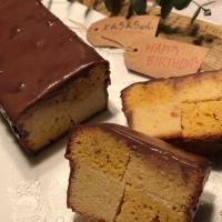 とんちんちゃん🐱💕パウンド型でサンセバスチャン ✨お誕生日おめでとうじゃ🎉✨🙏😁✨