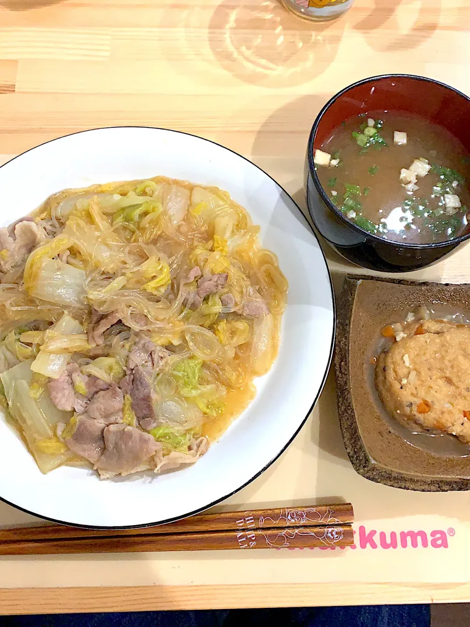 豚コマ白菜とはるさめの上海風とろみ煮|ぺろたんさん