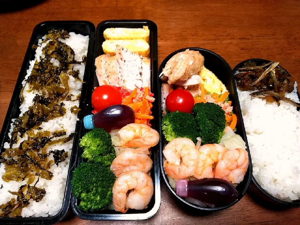 Snapdishの料理写真:娘と息子のお弁当|秀美«シュウビ»さん