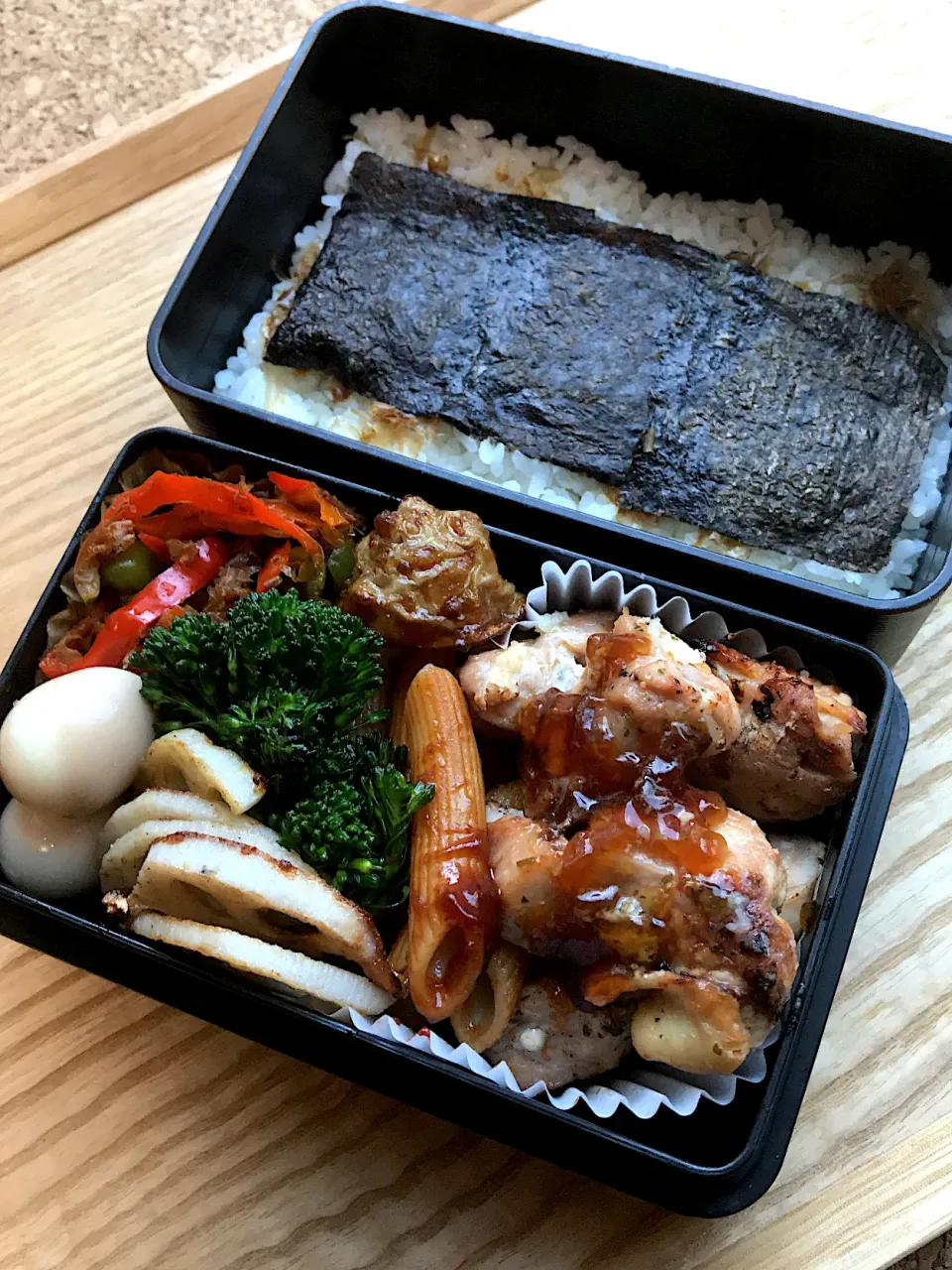 鶏肉の醤油焼き弁当|二キィさん