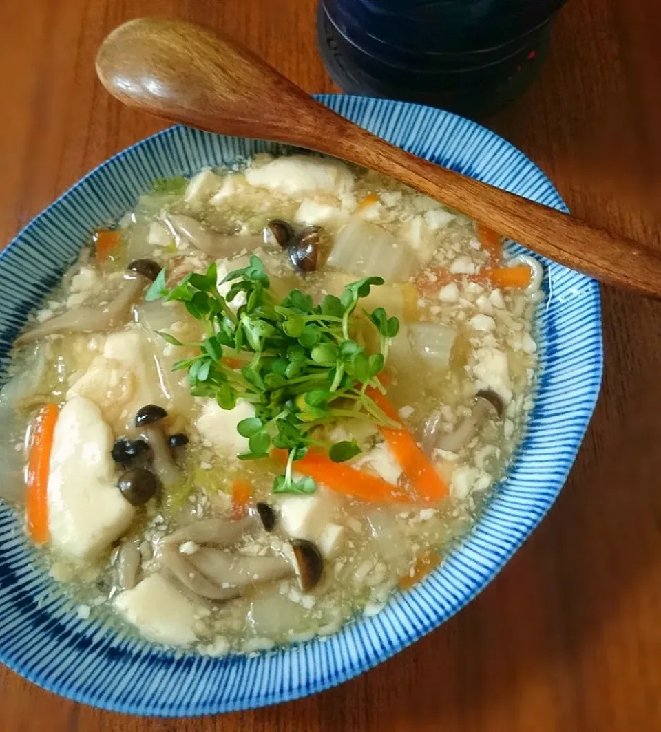 おさかなﾐﾝﾁ豆腐あん|まりおさん