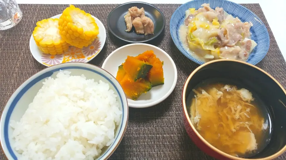 Snapdishの料理写真:19.06.18の晩ごはん❤夫くんの分|💗やよ💗さん