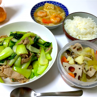 仕事終わりの夜ごはん🍚