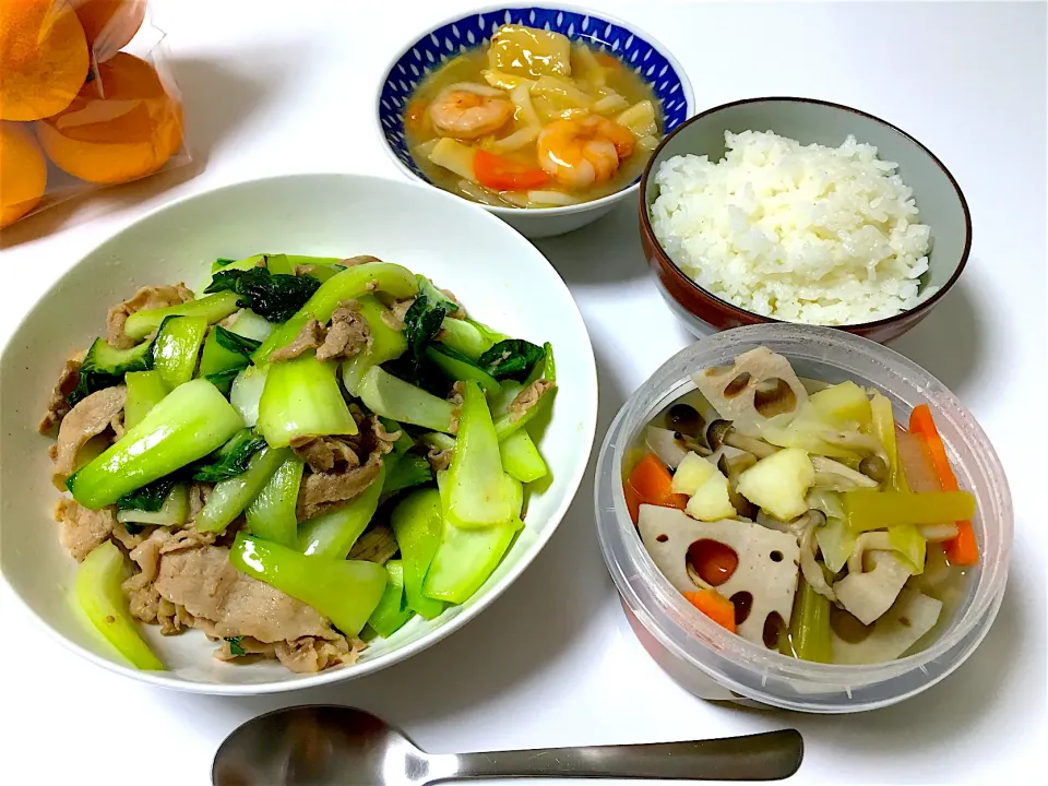 仕事終わりの夜ごはん🍚|こえりさん