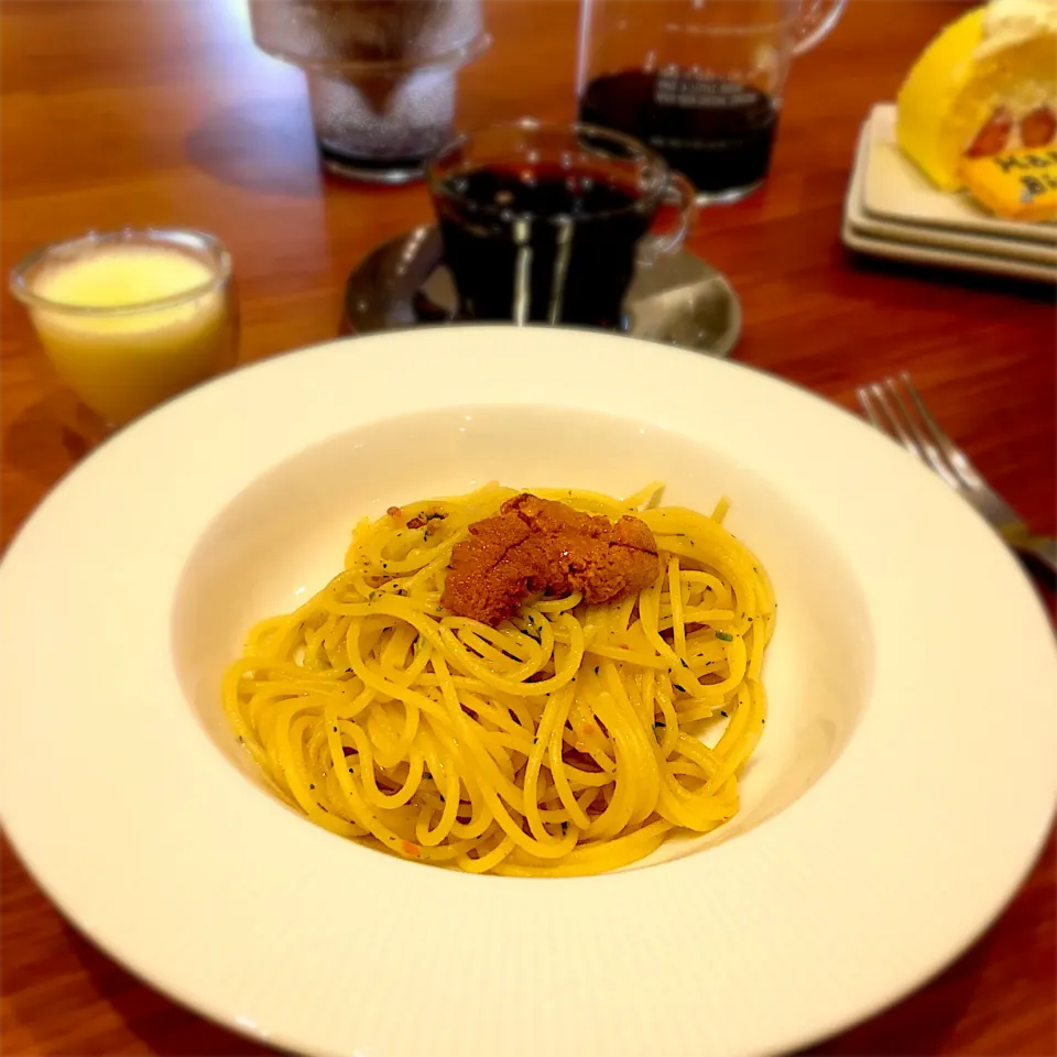 雲丹のパスタ🍝|くろあおさん