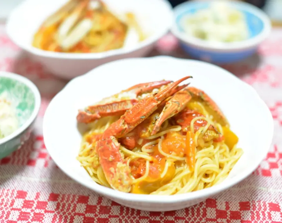 ワタリガニのパスタ🦀🍝✨|さわ太郎さん