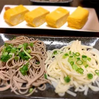 うどん蕎麦合盛り　だし巻き卵|hiroさん