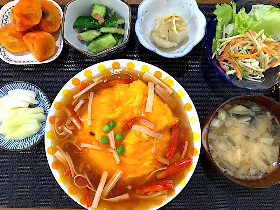 天津飯定食|ゆうかさんさん