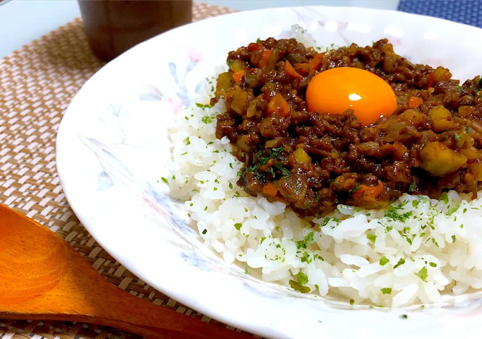 Snapdishの料理写真:2019*11*21  おさかなミンチ de ドライカレー|✿ うえやま家のレシピ ✿さん