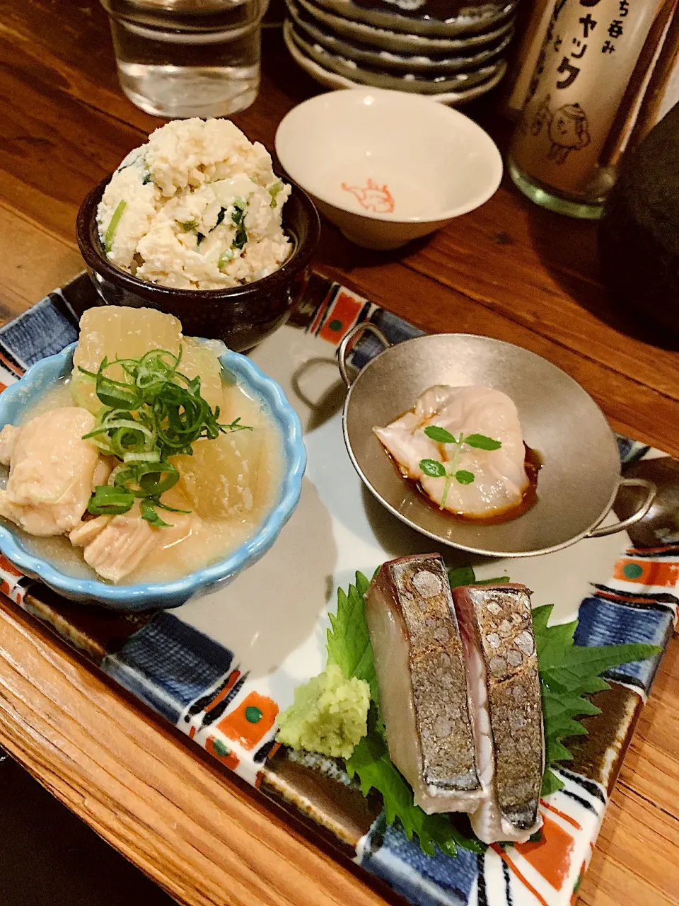 Snapdishの料理写真:福島 #ジャックとマチルダ #おひとり様限定肴4種盛り 2019.11.21|papicoさん