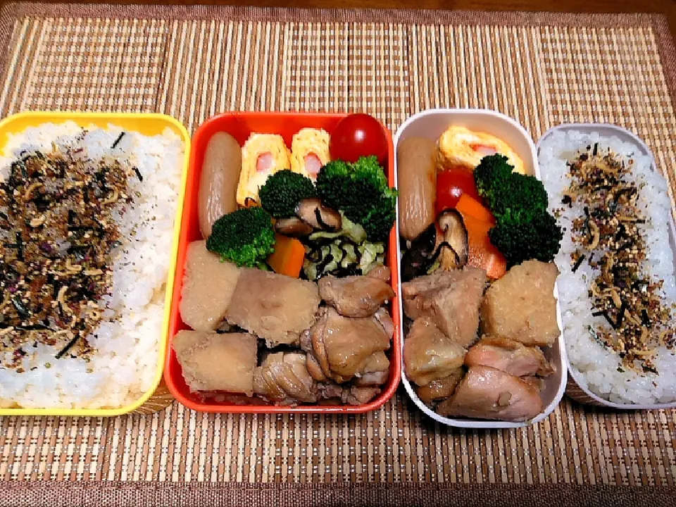 Snapdishの料理写真:娘と息子のお弁当|秀美«シュウビ»さん