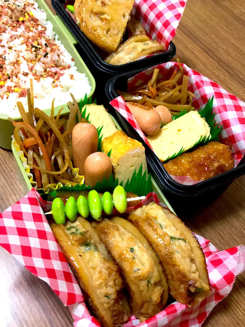 兄弟弁当♡蓮根はさみ焼き|utaさん